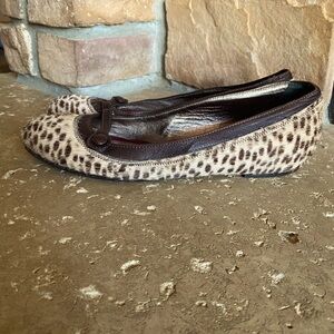 7 For All Mankind Flats Leopard print Women Sz 38